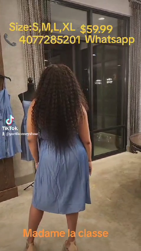 Midi Pocket Blue Shirtdress